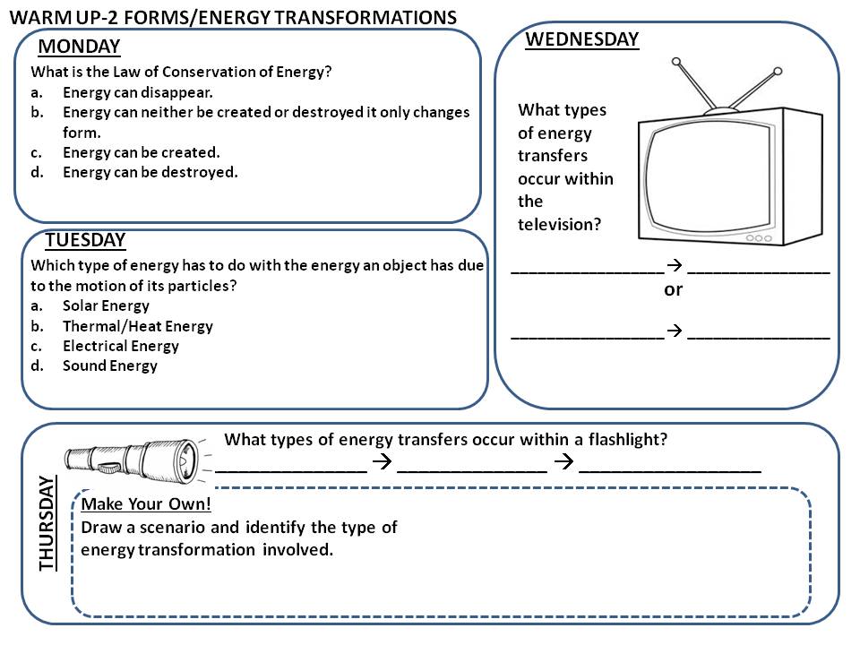  LINK Energy transfer worksheet pdf